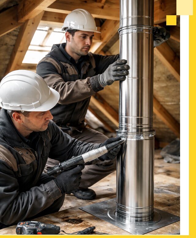 Монтаж дымоходов для каминов в Зеленокумске с гарантией качества