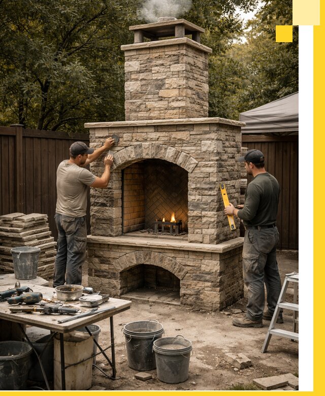 Проектирование и установка уличных каминов в Зеленокумске