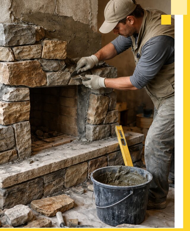 Изготовление и установка каменных каминов под ключ в Зеленокумске