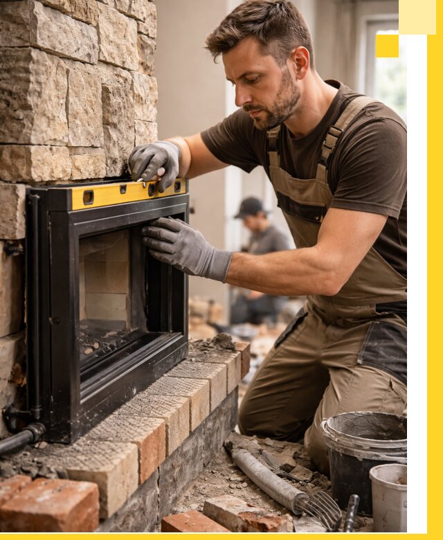 Дровяные камины под ключ в Зеленокумске: монтаж, обустройство