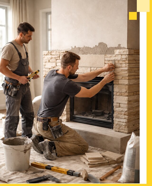 Установка и монтаж каминов для загородного дома в Зеленокумске