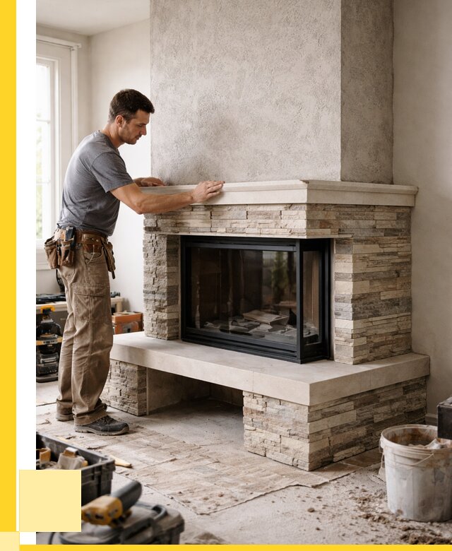 Изготовление каминов под ключ в Зеленокумске от 152730 р. | ЭриданЗлм