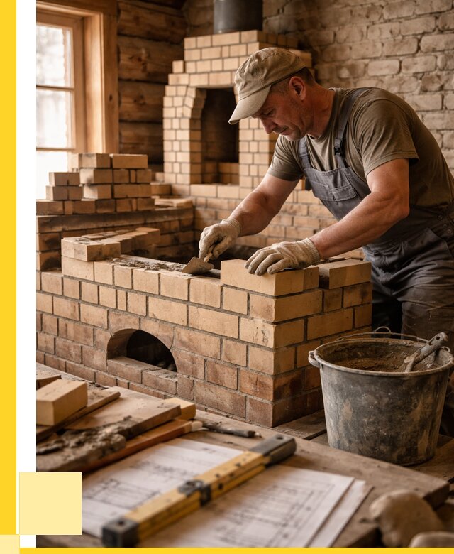 Кладка печей из кирпича в Зеленокумске цены от 30546 р. - ЭриданЗлм