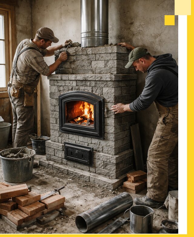 Производство, поставка и монтаж дровяных печей в Зеленокумске