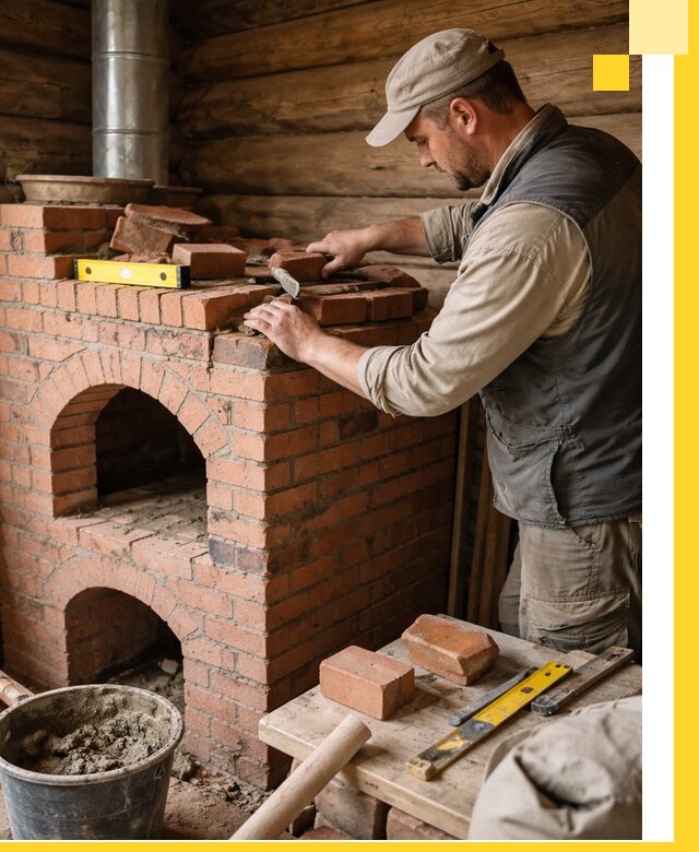 Изготовление и установка русских печей в Зеленокумске под ключ