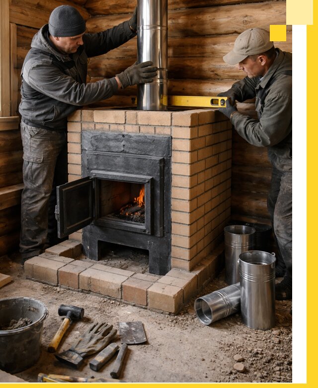 Проектирование, изготовление и установка банных печей в Зеленокумске