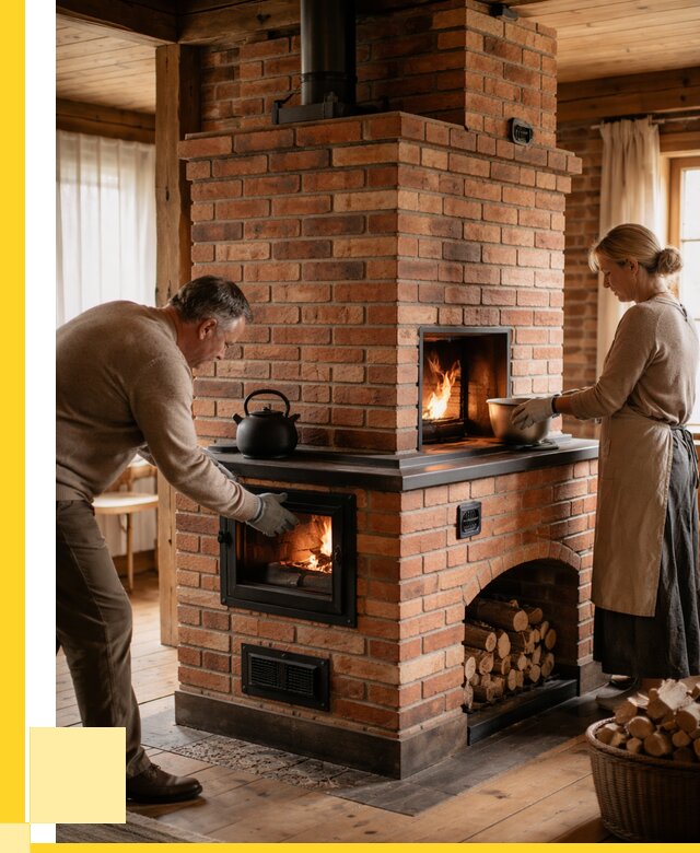 Печи для загородного дома под ключ в Зеленокумске от 81456 р. | ЭриданЗлм