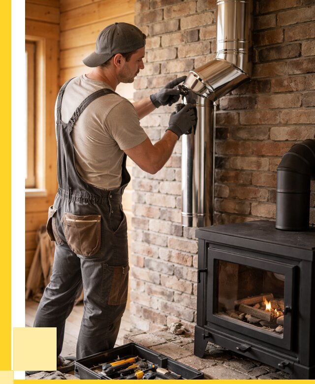 Монтаж дымоходов для печей в Зеленокумске от 7637 р. | ЭриданЗлм
