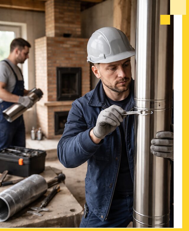 Профессиональный монтаж дымоходов для печей в Зеленокумске