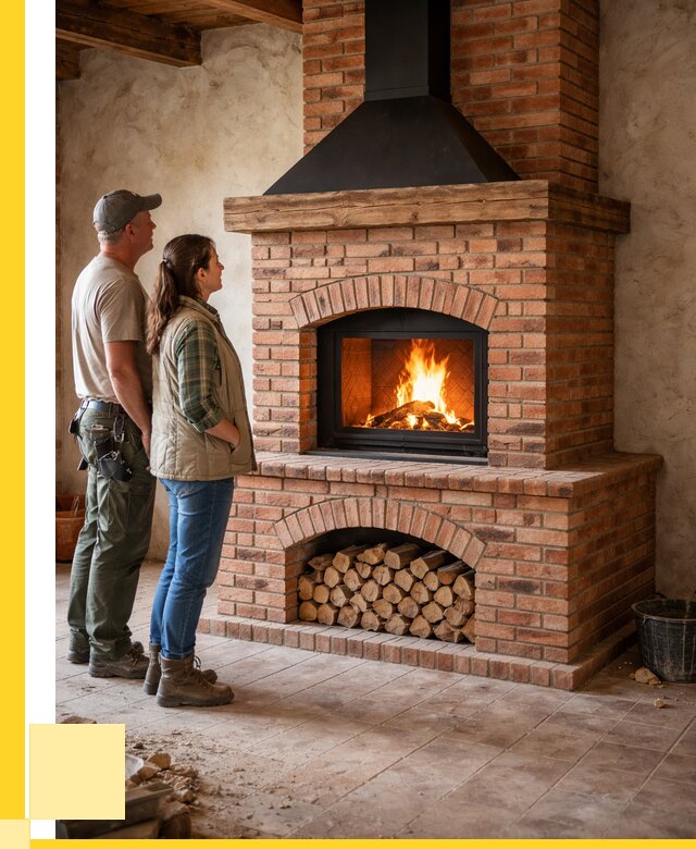 Печи камины из кирпича в Зеленокумске от 122184 р. | ЭриданЗлм