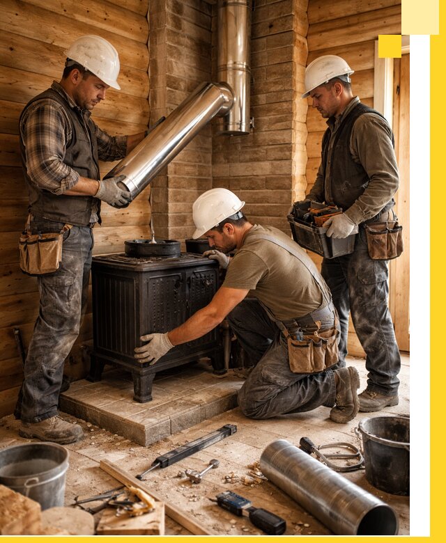 Профессиональный монтаж банных печей и дымоходов в Зеленокумске