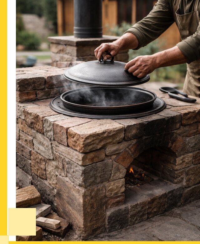 Печи для казана в Зеленокумске по цене от 18328 р. | ЭриданЗлм