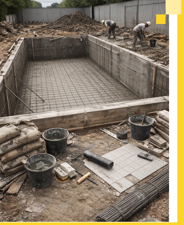 Строительство бассейнов под ключ в Зеленокумске, дизайн и монтаж