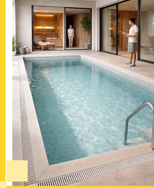 Отделка бассейна пленкой ПВХ в Зеленокумске от 3564 р. - ЭриданЗлм