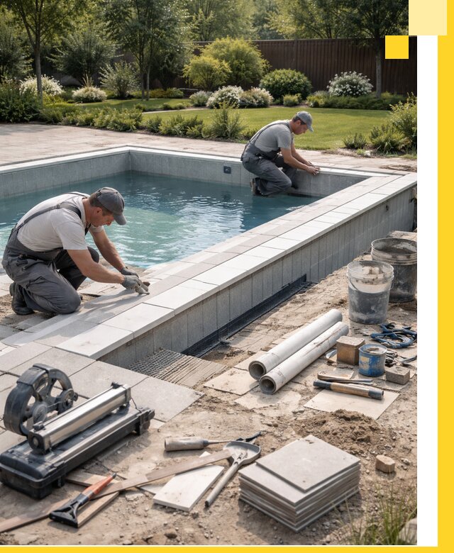 Строительство открытых бассейнов под ключ в Зеленокумске профессионально