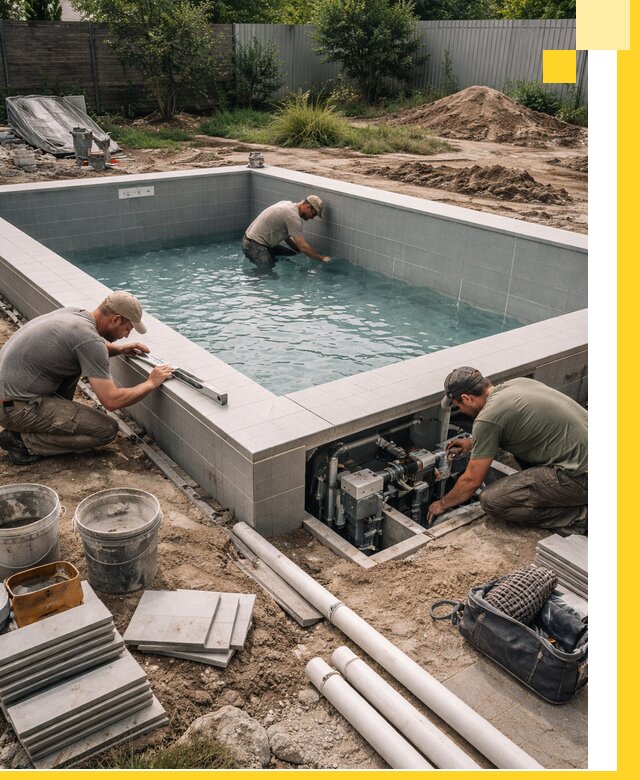 Строительство и монтаж бассейнов для дачи под ключ в Зеленокумске