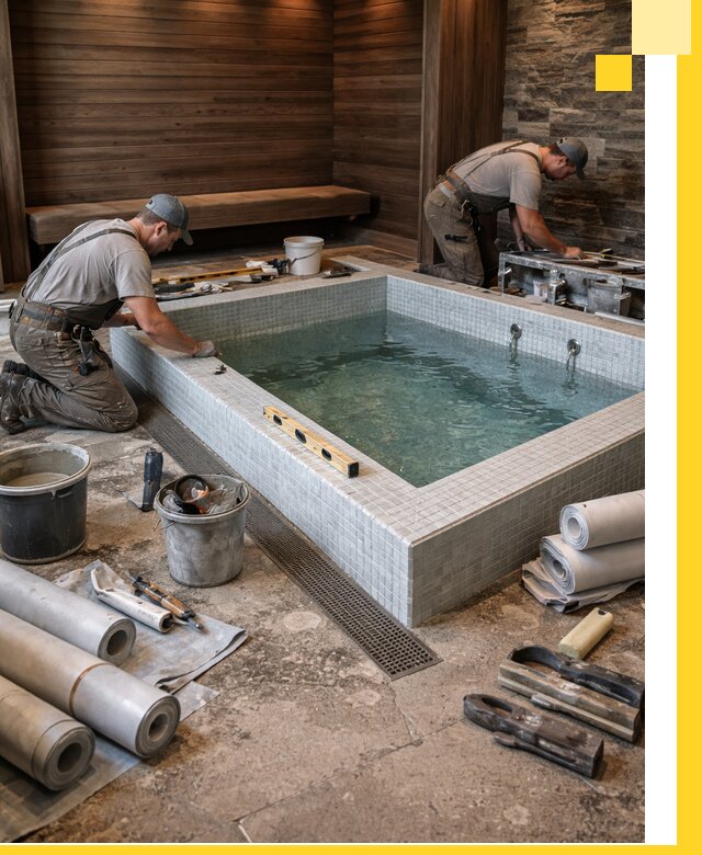 Установка и строительство бассейнов для сауны в Зеленокумске