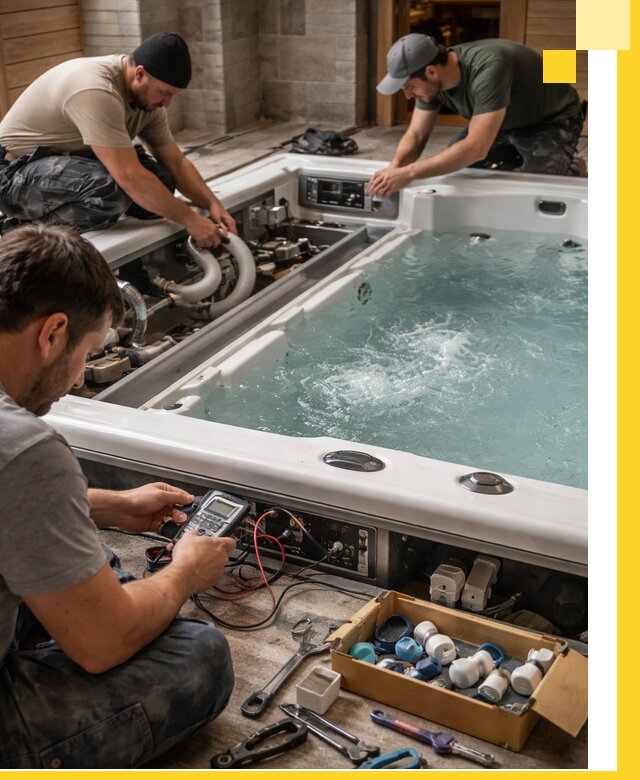 Гидромассажные бассейны под ключ в Зеленокумске, дизайн и монтаж