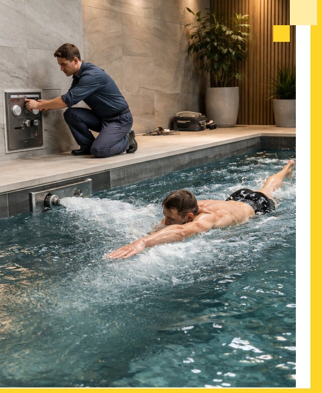 Проектирование и монтаж бассейнов с противотоком в Зеленокумске