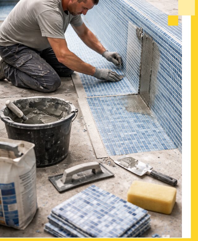 Укладка и ремонт мозаики для бассейнов под ключ в Зеленокумске