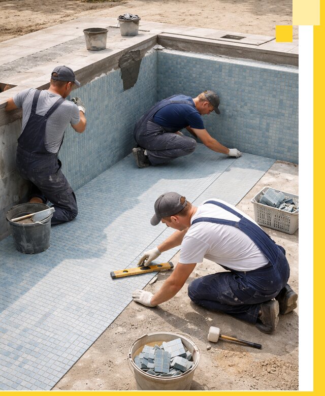 Укладка и установка плитки для бассейнов под ключ в Зеленокумске