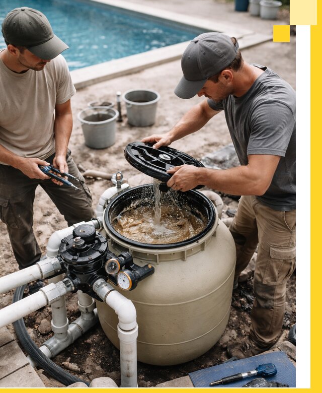 Установка и обслуживание песочных фильтров для бассейнов в Зеленокумске