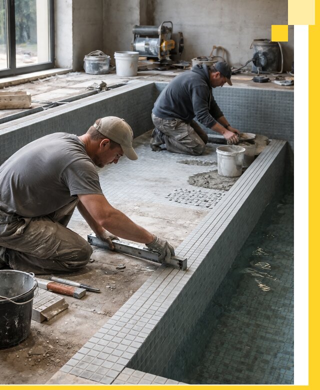 Строительство бассейна в частном доме в Зеленокумске под ключ