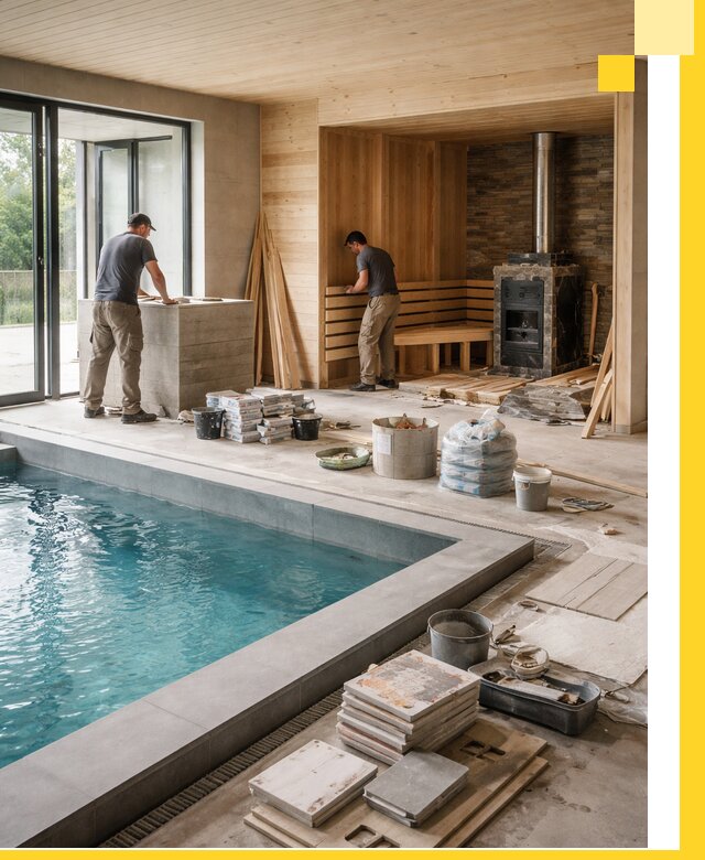 Проектирование и строительство бань с бассейном в Зеленокумске