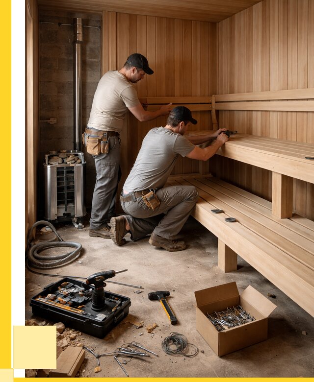 Монтаж саун под ключ в Зеленокумске от 122184 р. | ЭриданЗлм