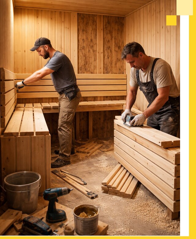 Профессиональный комплексный ремонт саун под ключ в Зеленокумске