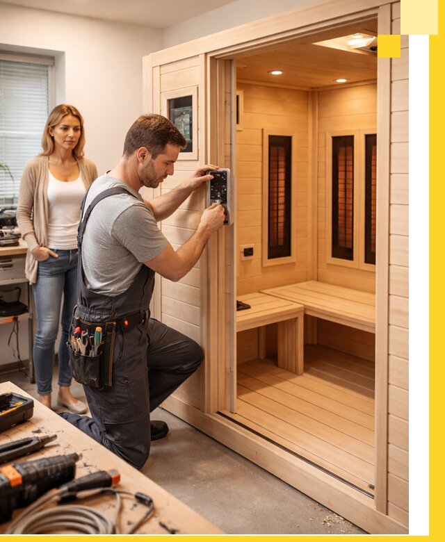 Инфракрасные сауны под ключ в Зеленокумске продажа и установка