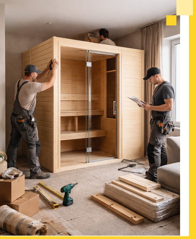 Установка и благоустройство саун в квартире в Зеленокумске