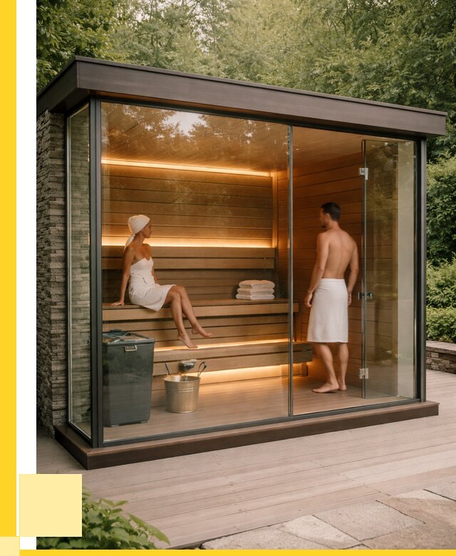 Сауна стеклянная и двери для сауны в Зеленокумске от 254550 р. | ЭриданЗлм