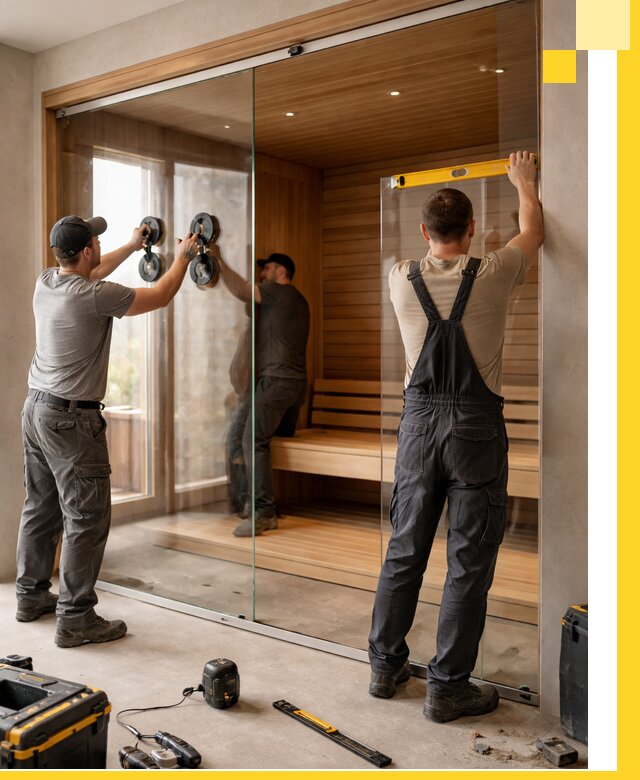 Производство и монтаж стеклянных саун под ключ в Зеленокумске