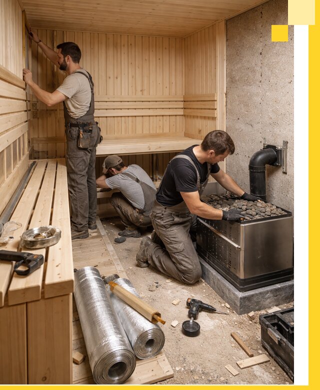 Индивидуальные сауны на заказ в Зеленокумске под ключ, проект и монтаж