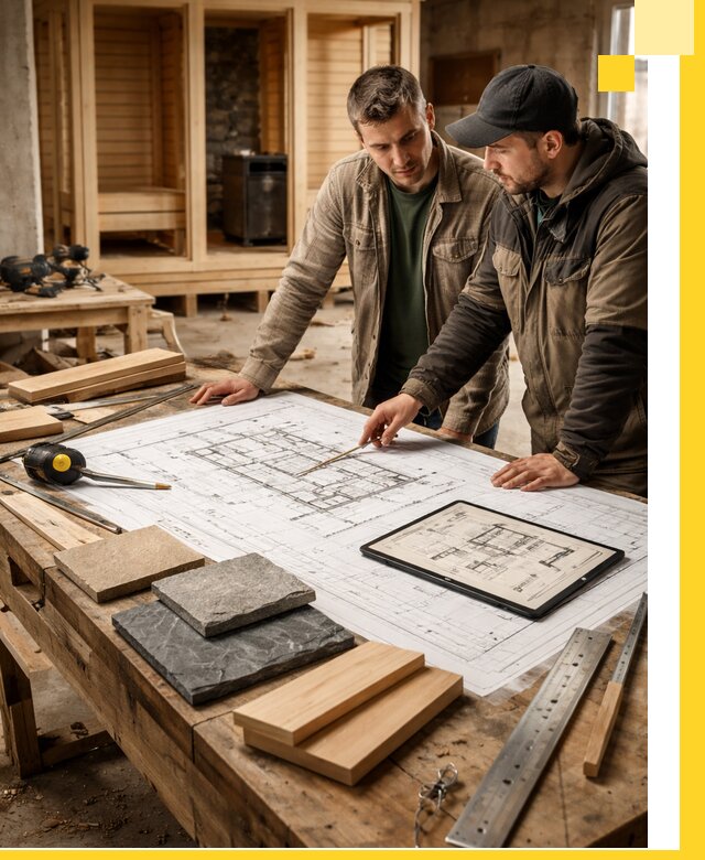 Проекты бань под ключ и планы строительства в Зеленокумске