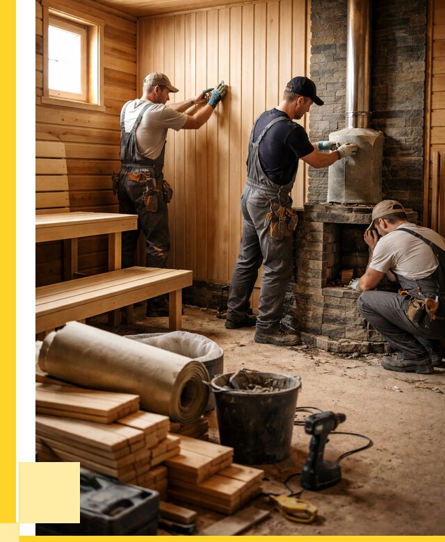 Ремонт бань под ключ в Зеленокумске от 45819 р. | ЭриданЗлм