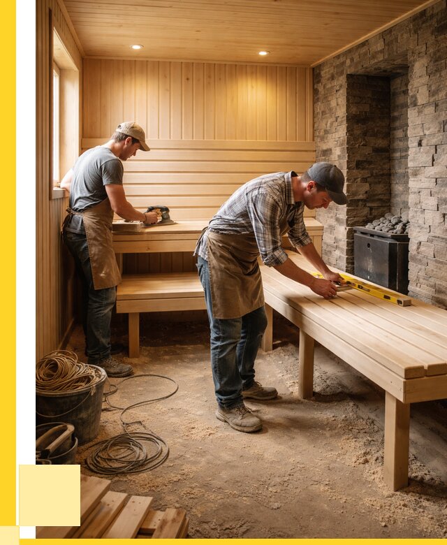 Отделка бани в Зеленокумске: внутренняя отделка от 3055 р. | ЭриданЗлм