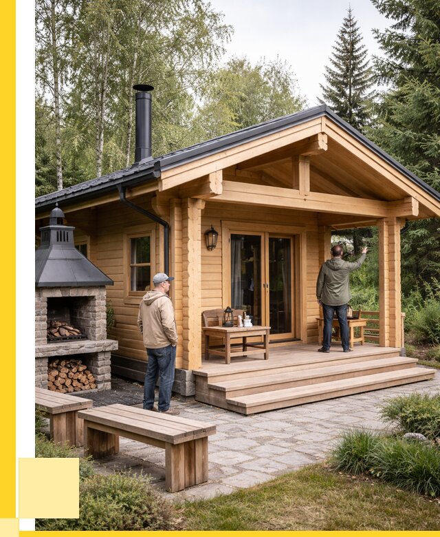 Деревянные бани под ключ в Зеленокумске от 458190 р. | ЭриданЗлм