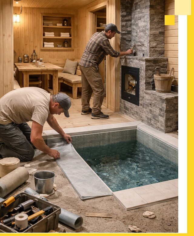 Строительство бань с комнатой отдыха под ключ в Зеленокумске