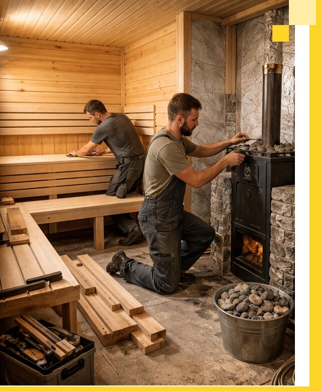 Дизайн и строительство интерьеров бань под ключ в Зеленокумске