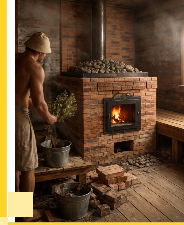 Кирпичные банные печи в Зеленокумске от 91638 р. | ЭриданЗлм