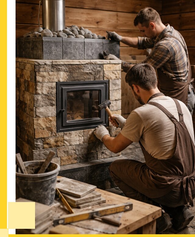 Облицовка банной печи в Зеленокумске от 15273 р. | ЭриданЗлм