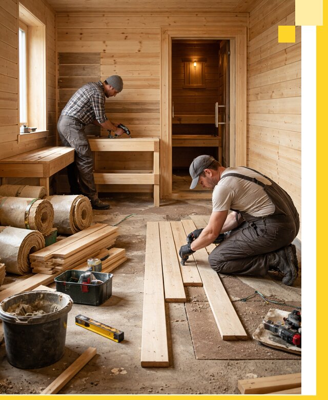 Индивидуальный проект бани с комнатой отдыха под ключ в Зеленокумске