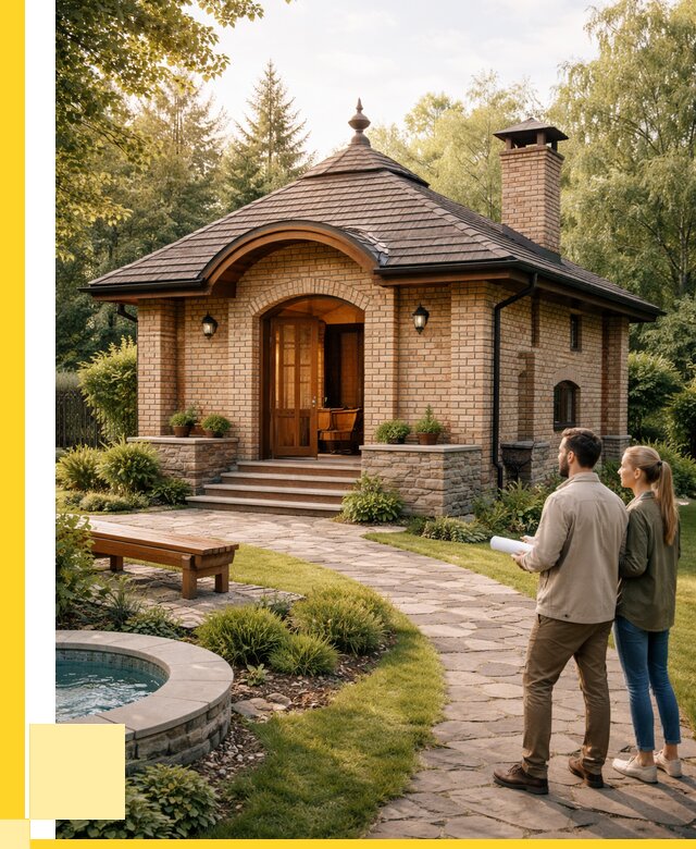 Проект кирпичной бани в Зеленокумске от 30546 р. | ЭриданЗлм