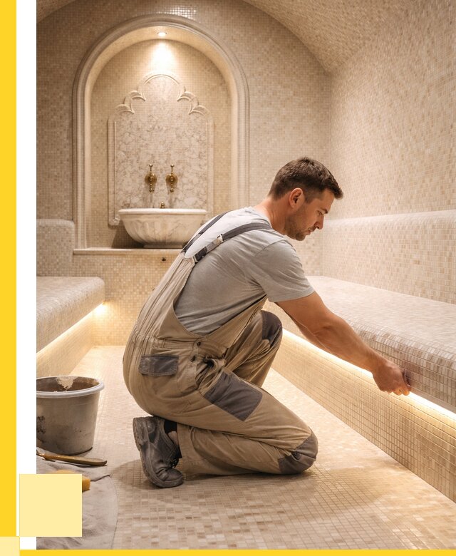 Отделка хамамов под ключ в Зеленокумске от 5600 р. | ЭриданЗлм