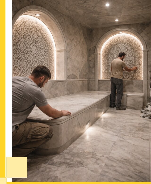 Турецкие бани под ключ в Зеленокумске от 254550 р. | ЭриданЗлм