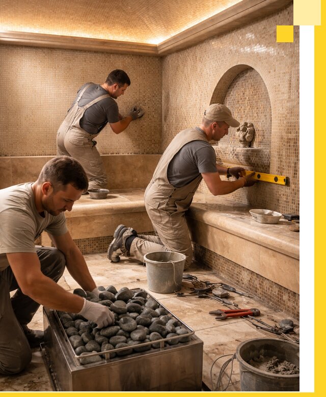 Проектирование и строительство хамама и сауны в Зеленокумске