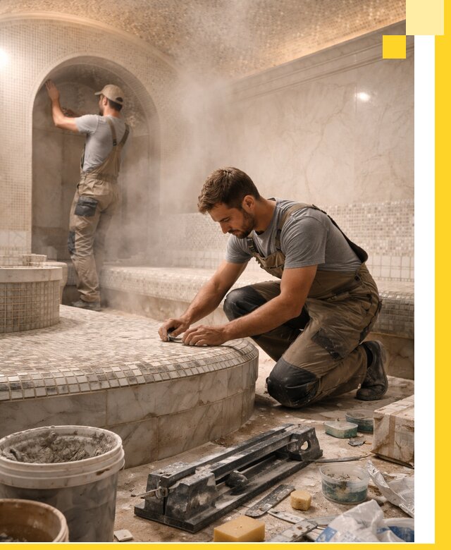 Профессиональный дизайн хамама и SPA под ключ в Зеленокумске