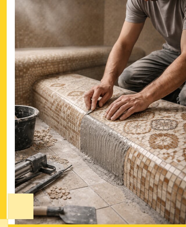 Плитка для хамама под ключ в Зеленокумске от 3564 р. | ЭриданЗлм